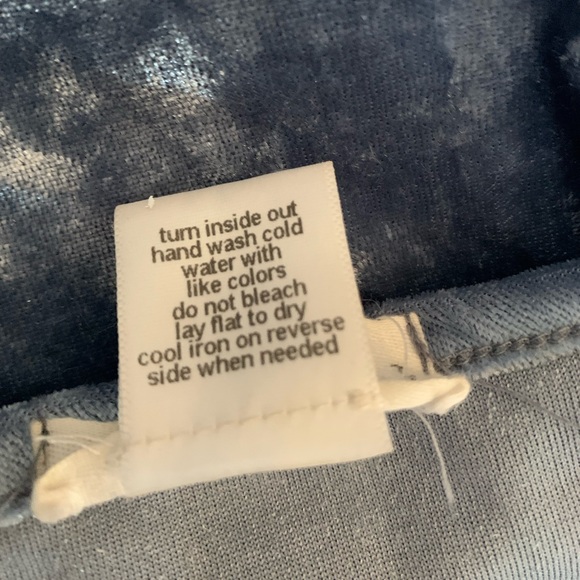 Full Tilt Velvet Blue Top - Picture 6 of 8